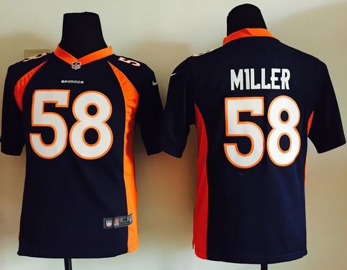 Nike Broncos #58 Von Miller Blue Alternate Youth Stitched NFL Elite Jersey